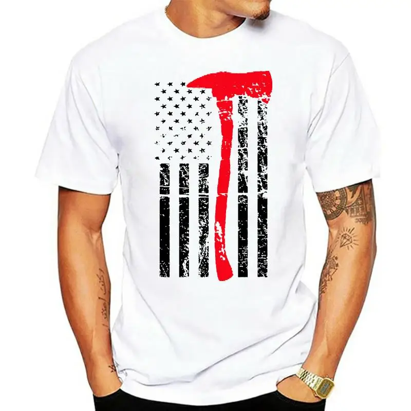 

THIN RED LINE AXE FLAG FIREFIGHTER FIRE DEPARTMENT HOODED SWEATSHIRT