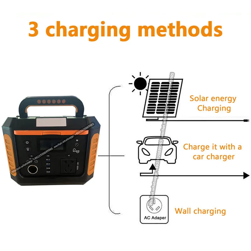 

Портативная Внешняя Аккумуляторная станция высокой емкости 500 Вт 110 В 220 В