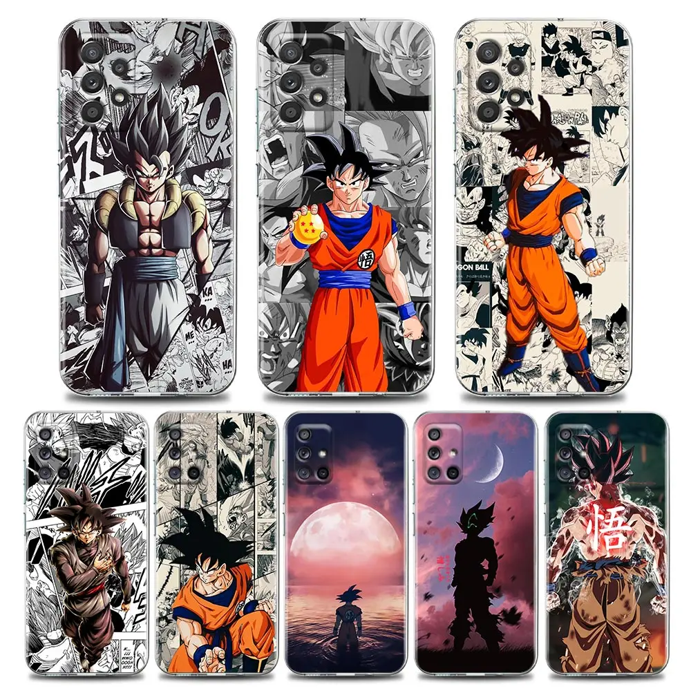 

Clear Soft Case For Samsung Galaxy A72 A52 A32 A23 A73 A53 A71 A51 5G A41 A31 A21s Silicone Cover Dragon Anime Balls D-DBZ Coque