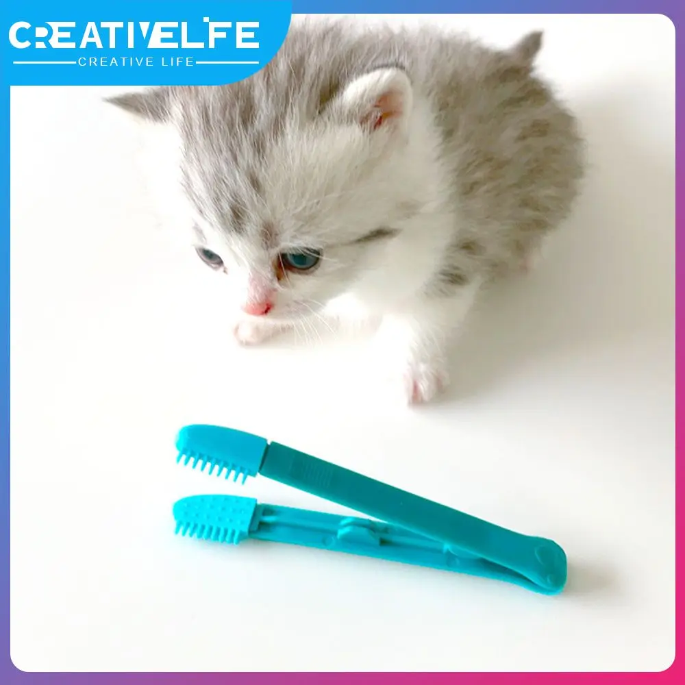

Toothbrush Tear Stains Brush Eyes Poo Cleaning Brush Pets Cleaning Grooming Tools Eye Care Cat Canthus Brush Reusable Cats Brush