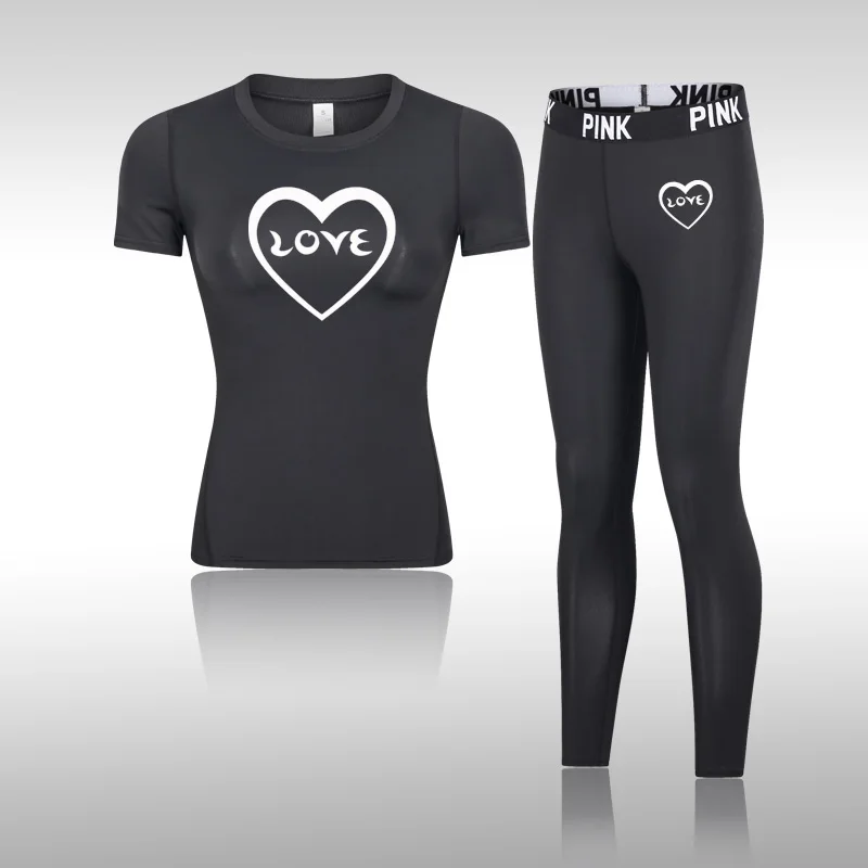 

2Pcs Yoga Set Gym Fitness Clothing Women Yoga Suit Sportswear Female Workout Leggings Tops Sport Quick Dry Clothes Training Suit