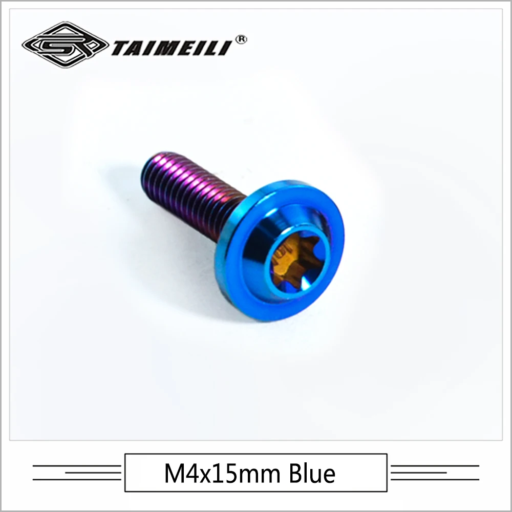 

TAIMEILI 1 шт. титановый сплав в форме диска винт с головкой зонтика винт для лобового стекла M4 * 15 мм модифицированный винт