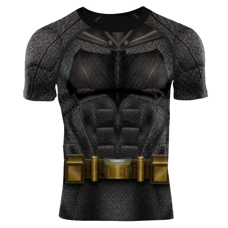 

Compression Shirt Superhero 3D Printed T-shirts Men Raglan Long Sleeve Flash Cosplay Costume Fitness Clothing Tops Male