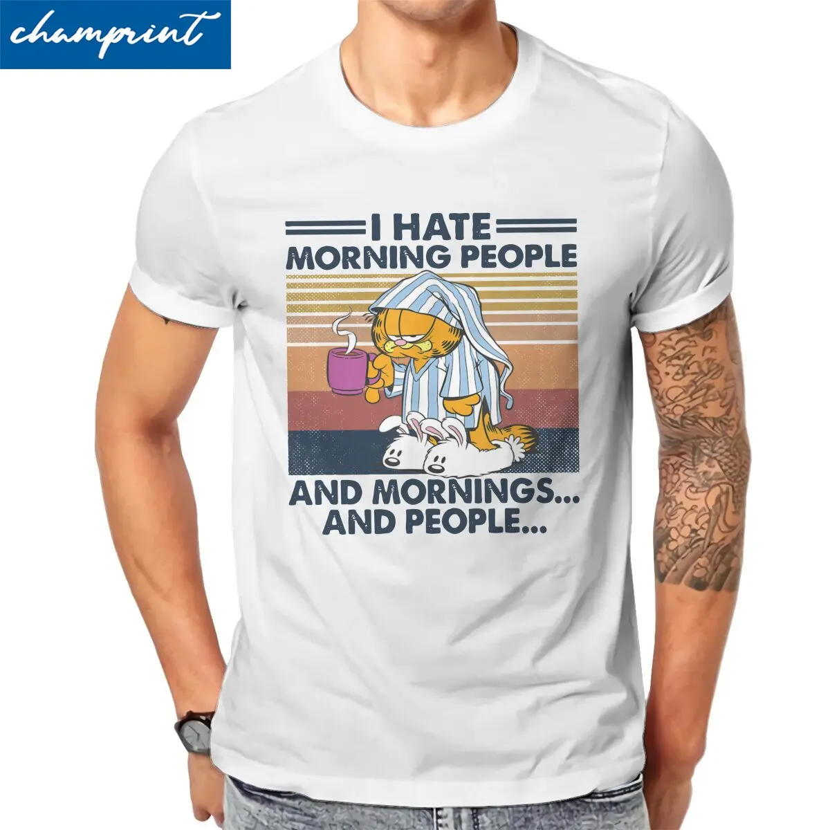 

Мужские футболки из чистого хлопка, с круглым вырезом