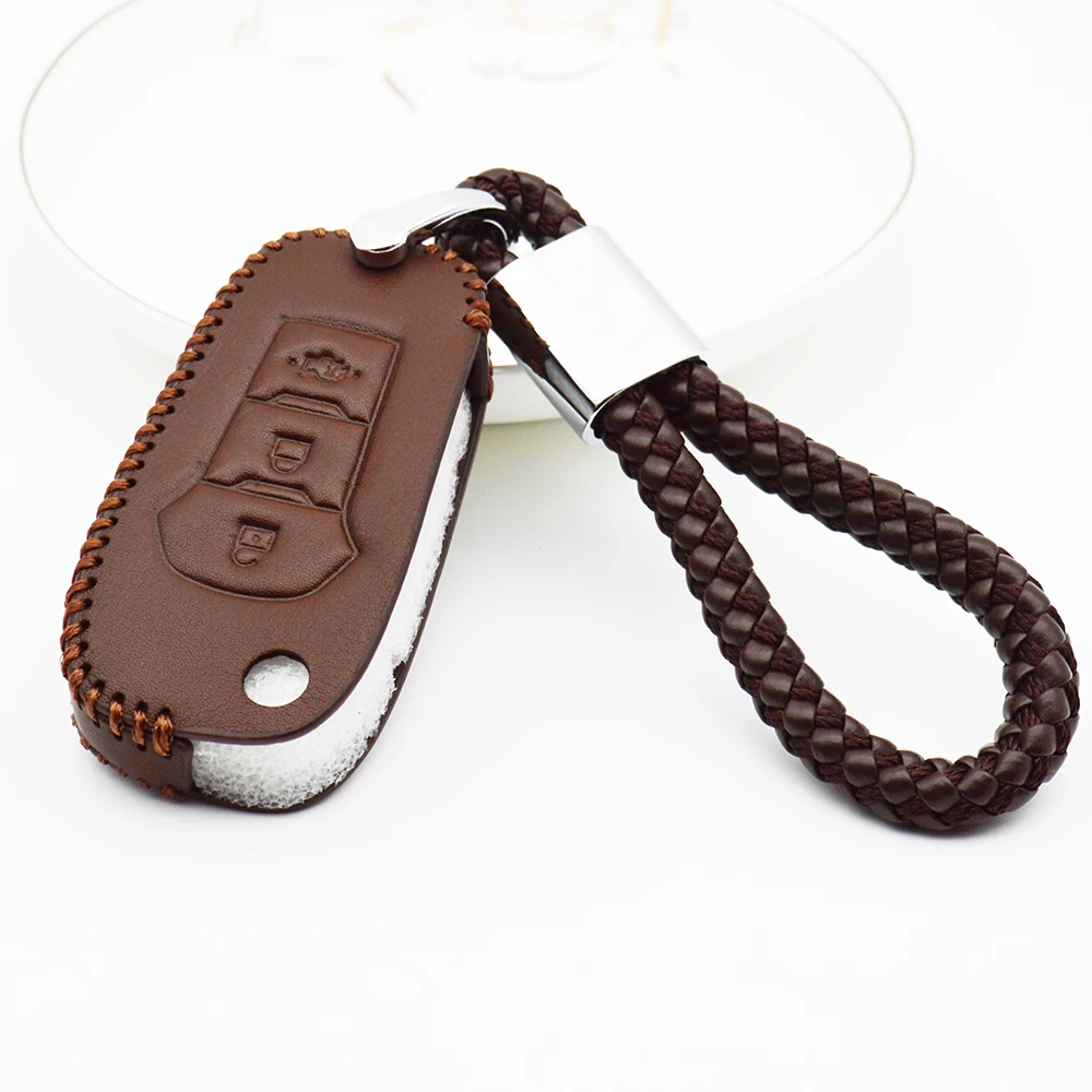 

Кожаный чехол для автомобильного ключа, чехол для Ford Explorer S C Max Fiesta Mk8 Mk7 Mustang Transit Custom Kuga Focus MK4 3 F150, аксессуары для ключей