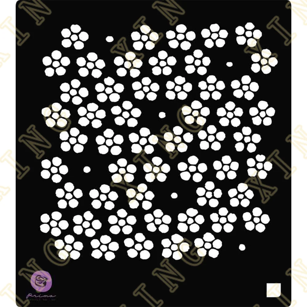 

Forget-me-nots Diy Layering Stencils Wall Painting Scrapbook Coloring Embossing Album Decorative Paper Card Template New Flowers