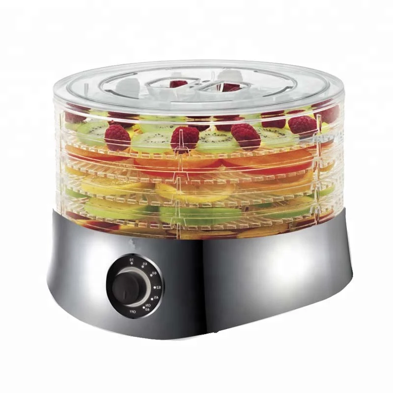 

FD704M Single Dial to Adjust Temperature 5 Tray Fruit Food Dehydrator
