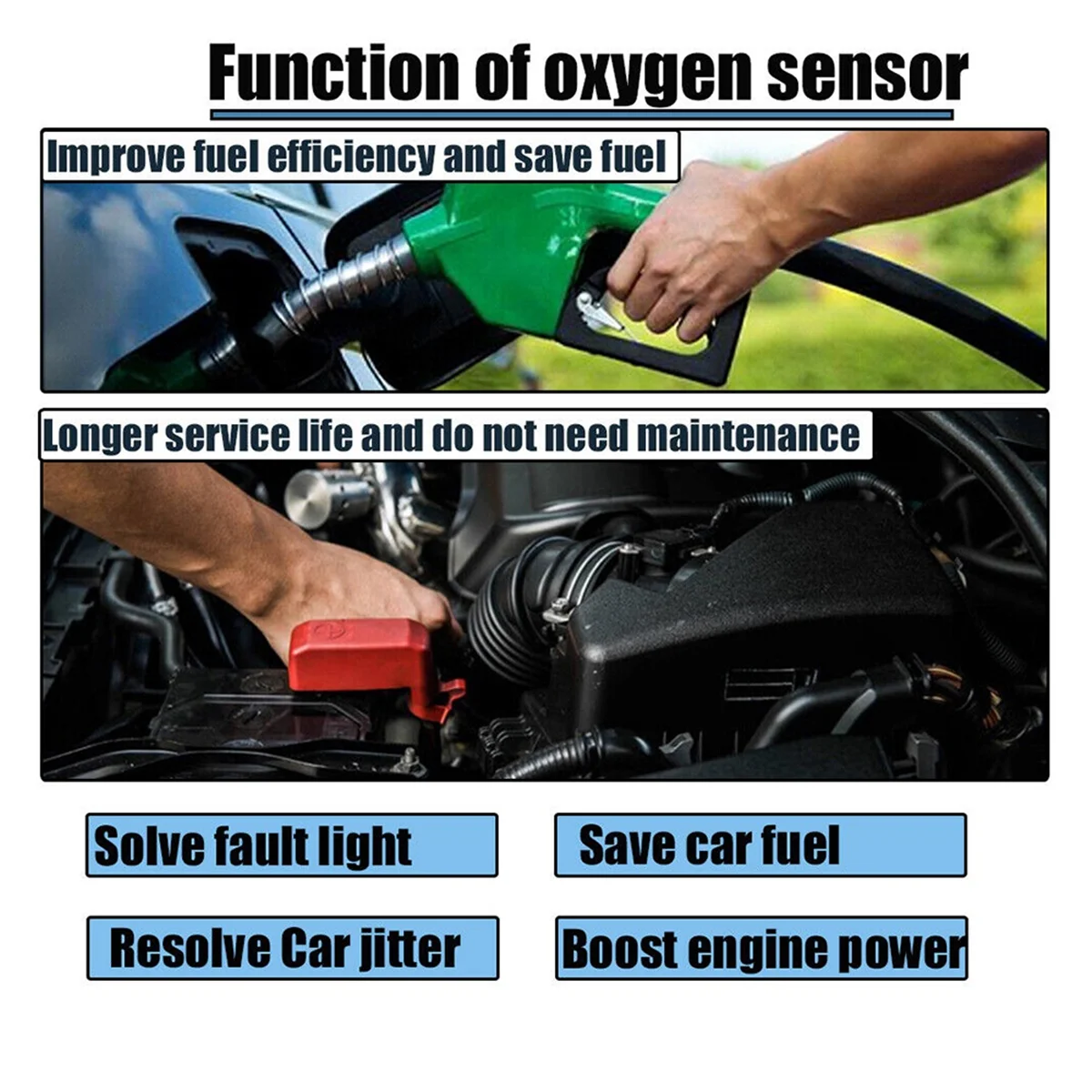 2 шт. внутренний и нижний датчик кислорода модель 8F9Z-9F472-H для Ford Focus 2012-2014 Fusion 2013-2014