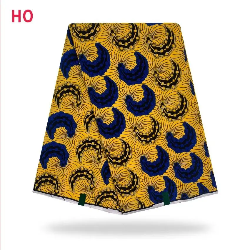 

Africa Ankara Prints Fabric Real Wax Tissu Sewing For Party Dress 100% Cotton Nigeria Designer DIY Patchwork Pagne High Quality