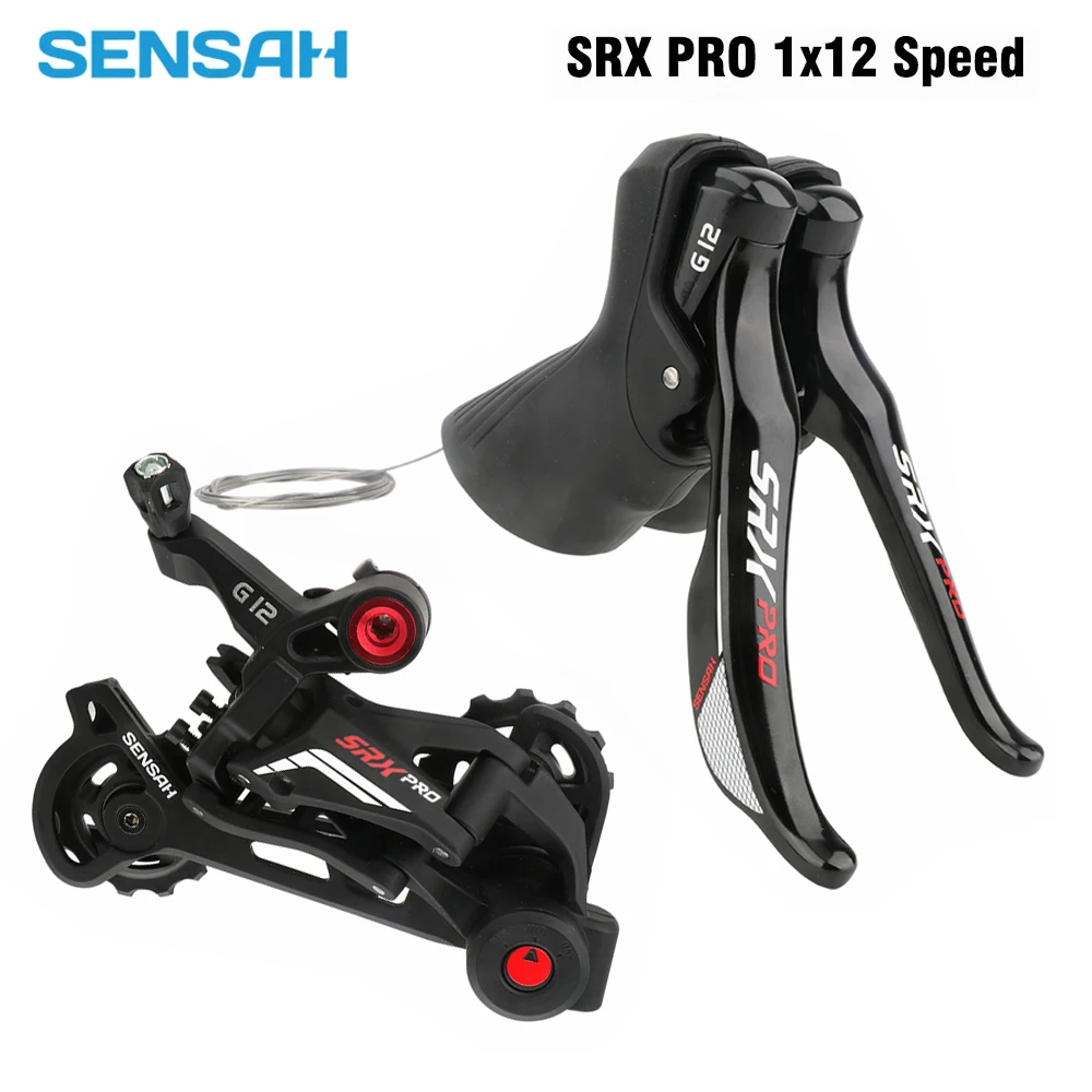

SENSAH SRX PRO 1x12 скоростной шоссейный велосипед Groupset R/L триггерный переключатель передач рычаг и задние переключатели 12 в гравий велосипед ...
