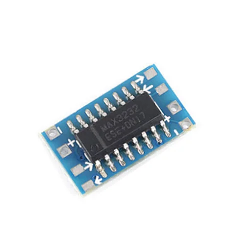 10 шт. мини RS232 MAX3232 уровень в плата уровня TTL 115200 бит/с модуль адаптера преобразователя новый