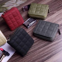 1pc luxury small wallets for women ladies mini clutch bag girl short zipper pu leather coin purse female hand wallet cute purses