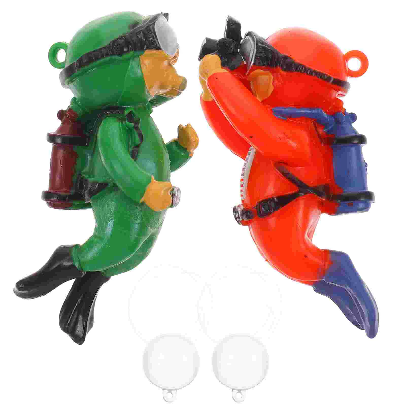 

2 Pcs Aquarium Diver Decor Betta Fish Accessories Floating Astronaut Aquarium Ornament Fish Playmate Betta Fish Tanks
