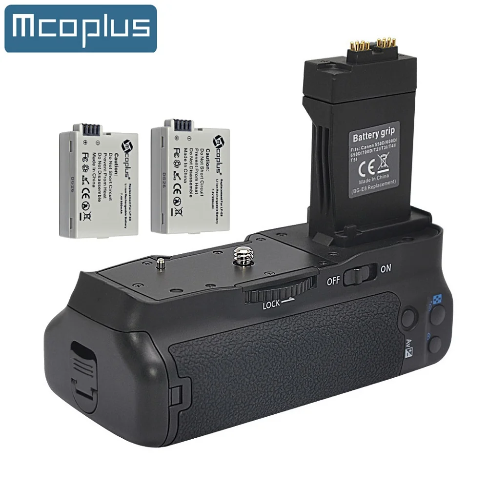 

Mcoplus BG-550D Vertical Battery Grip for Canon EOS 550D 600D 650D 700D / Rebel T2i T3i T4i T5i SLR Cameras with LP-E8 Battery