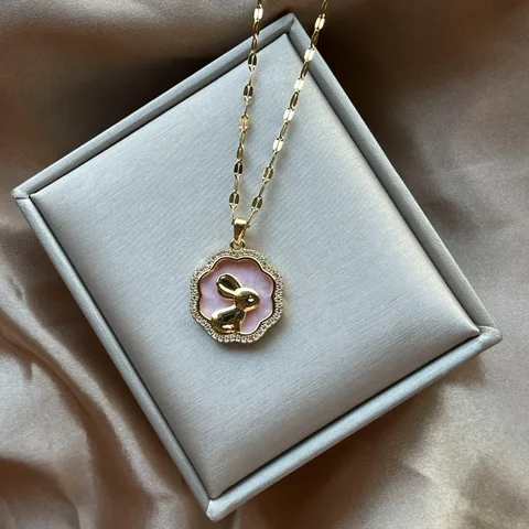 Кулон-кролик из нержавеющей стали