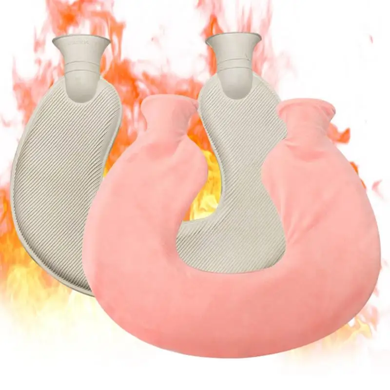 

Hot Water Bag Hot Water Bottle Warmer With U-Shaped Rubber Hot Water Bag For Hot And Cold Compress Perfect Christmas Gift For