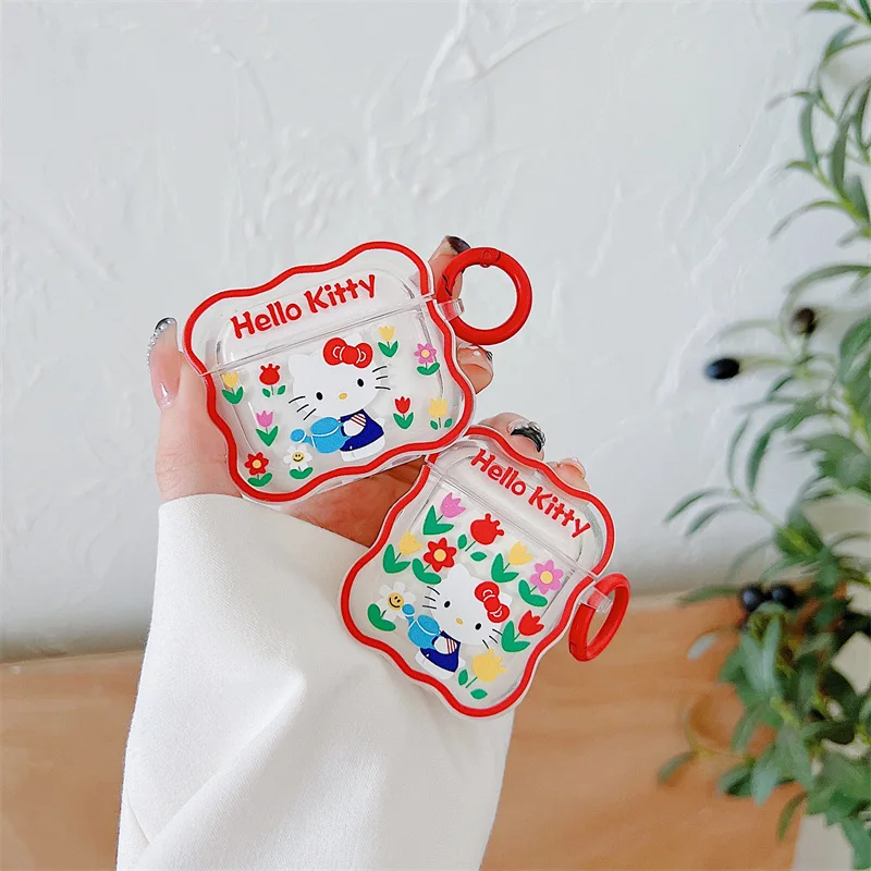 

Чехол Hello Kitty для Apple Airpods 3 2 1 Pro, Симпатичный 3D мультяшный чехол для Linabell StellaLou из ТПУ, беспроводные Bluetooth наушники, чехлы