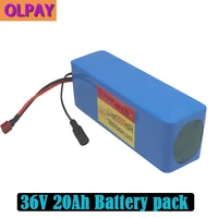 10s3p 36v 20ah 500w high power capacity 42v 18650 lithium battery pack 20000mah electric bicycle bicycle scooter bms