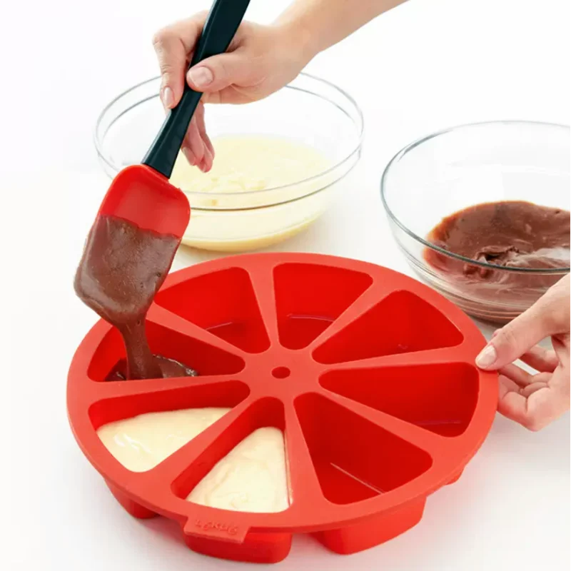 

8-hole Triangle Cake Silicone Molds Toast Bread Baking Pastry Sushi Mousse Baking Tools Kitchen Accessories