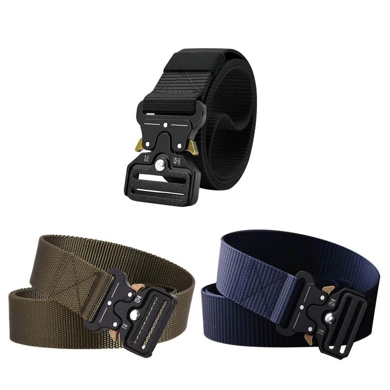 

Magnetic Quick Release Belt Soft Real Nylon Belt Military Belt For Men