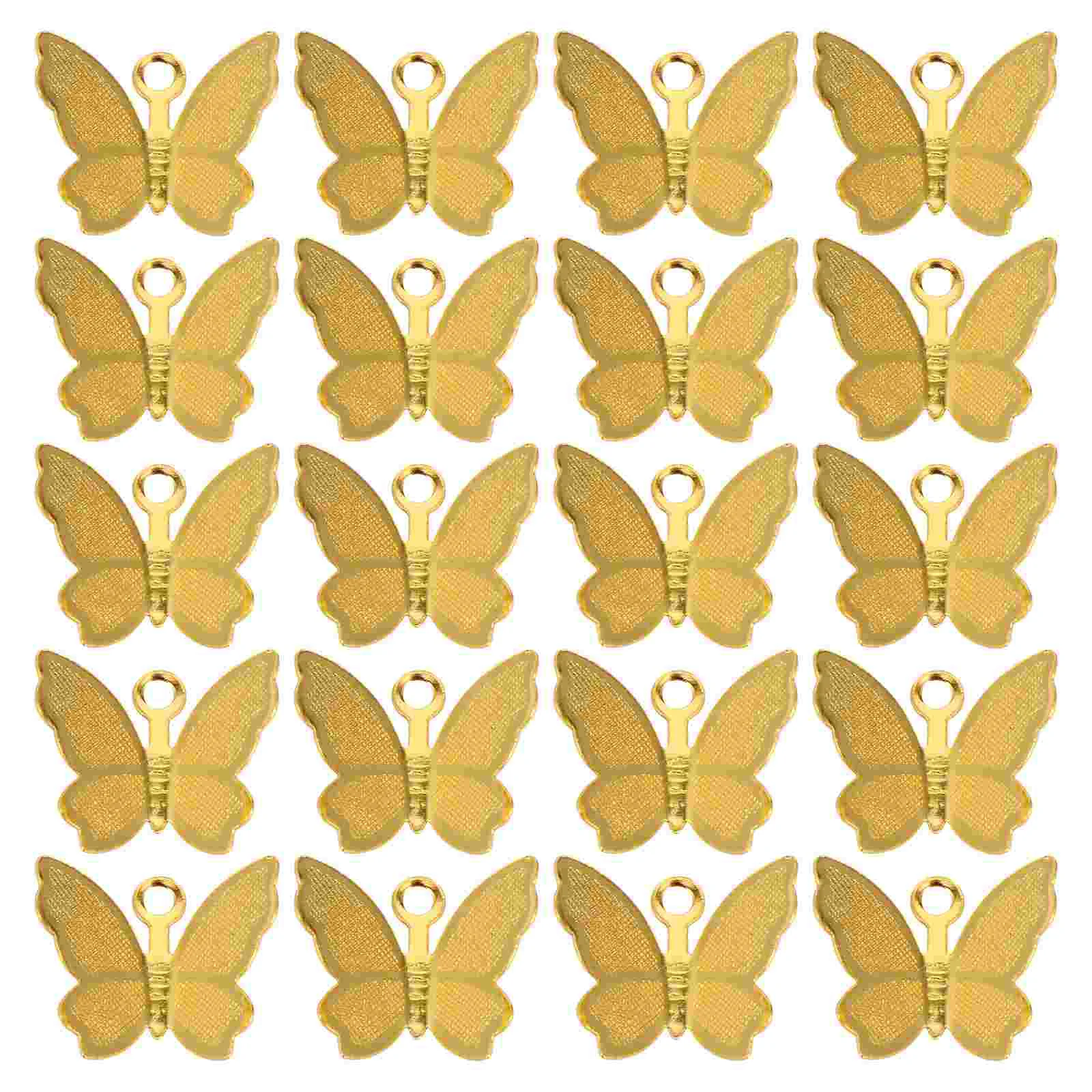 

50pcs Butterflies Pendant Durable Stylish Pretty Fashion Exquisite Jewelry Making Charms Butterflies Charms Copper Charm Craft