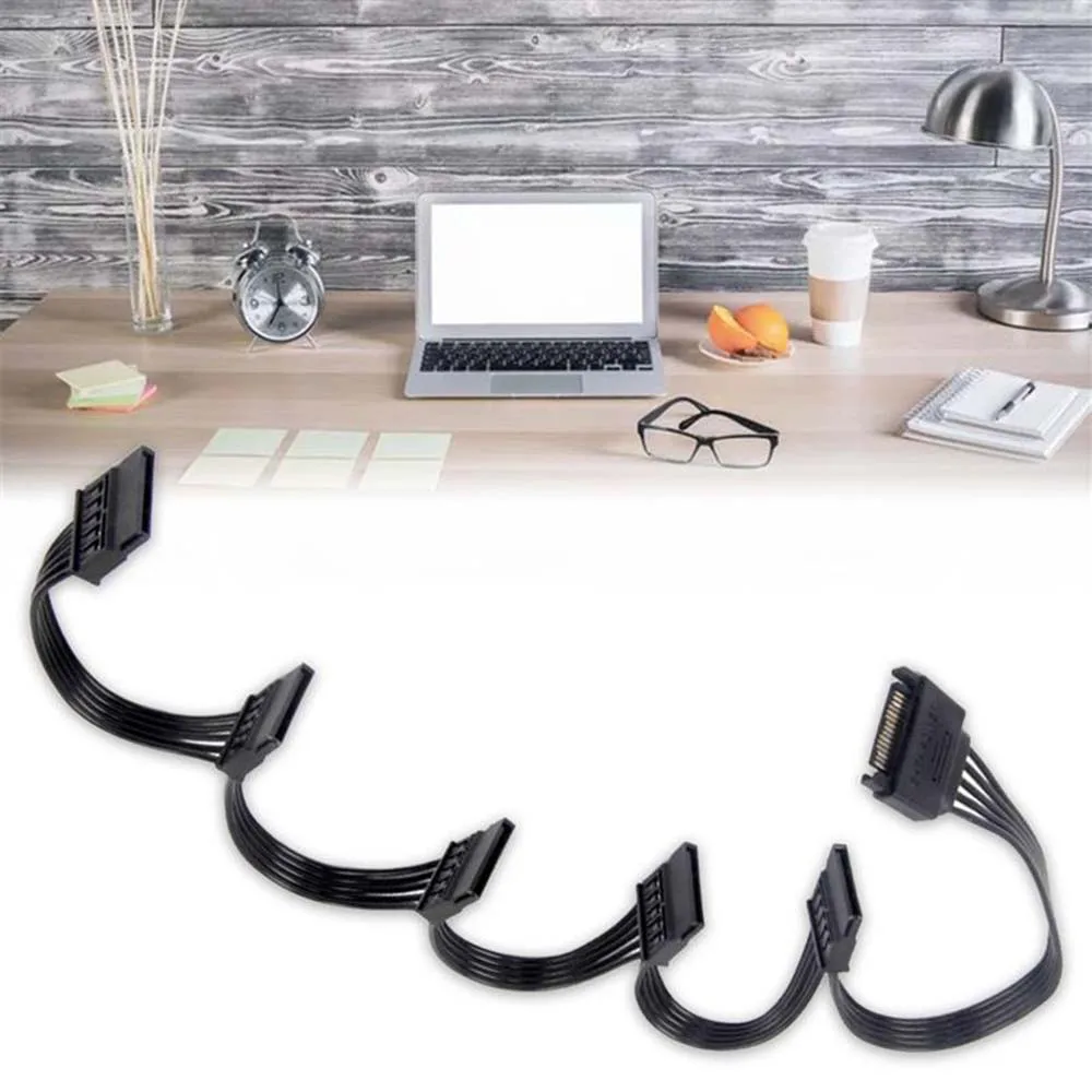 

Converter Power Cable Molex Splitter 15 pin Adapter 1 Male to 5 Female 1 to 5 SATA Splitter Cable SATA Adapter Cable