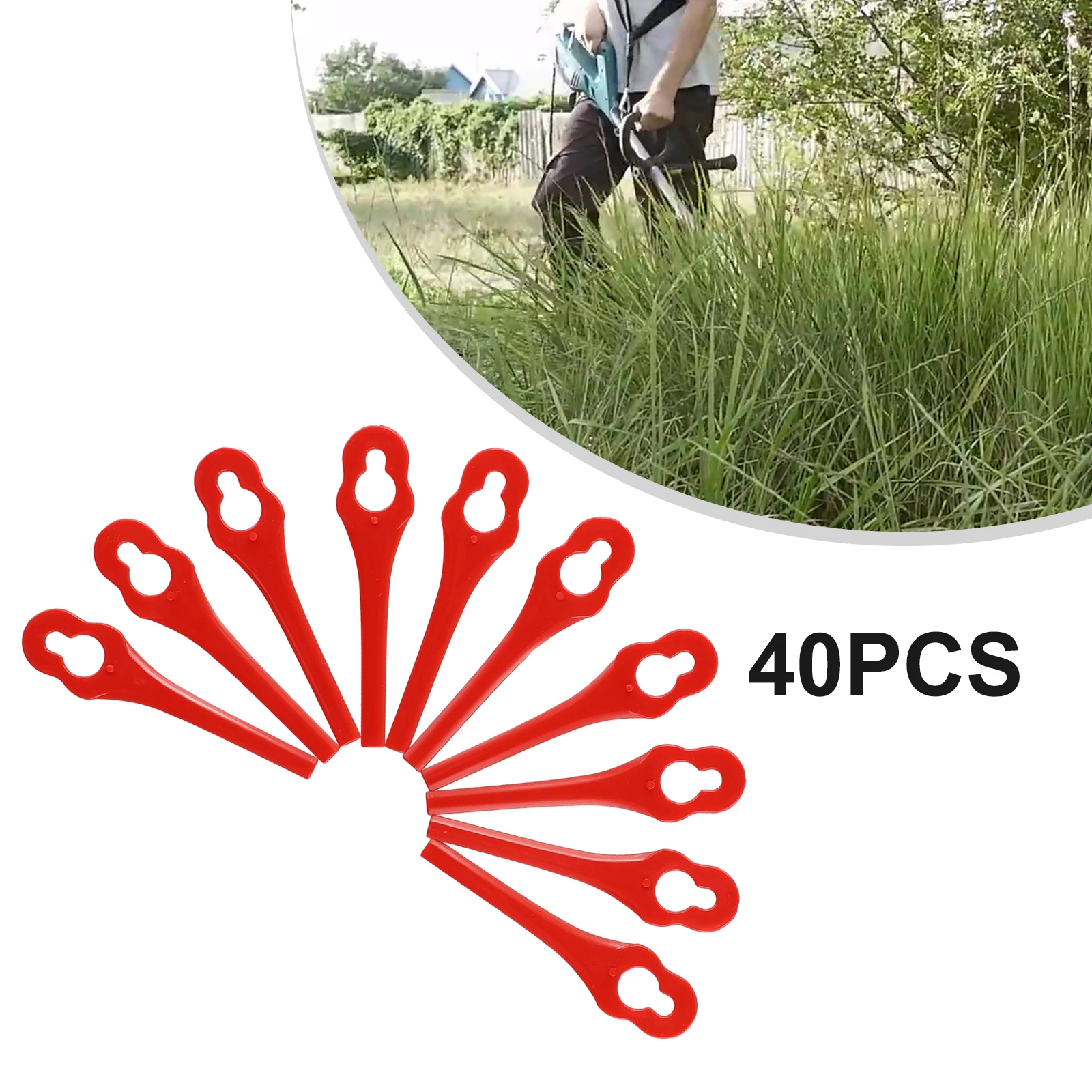 Пластиковые лезвия для газона уличная лента Trimmerm 40 шт. Беспроводная