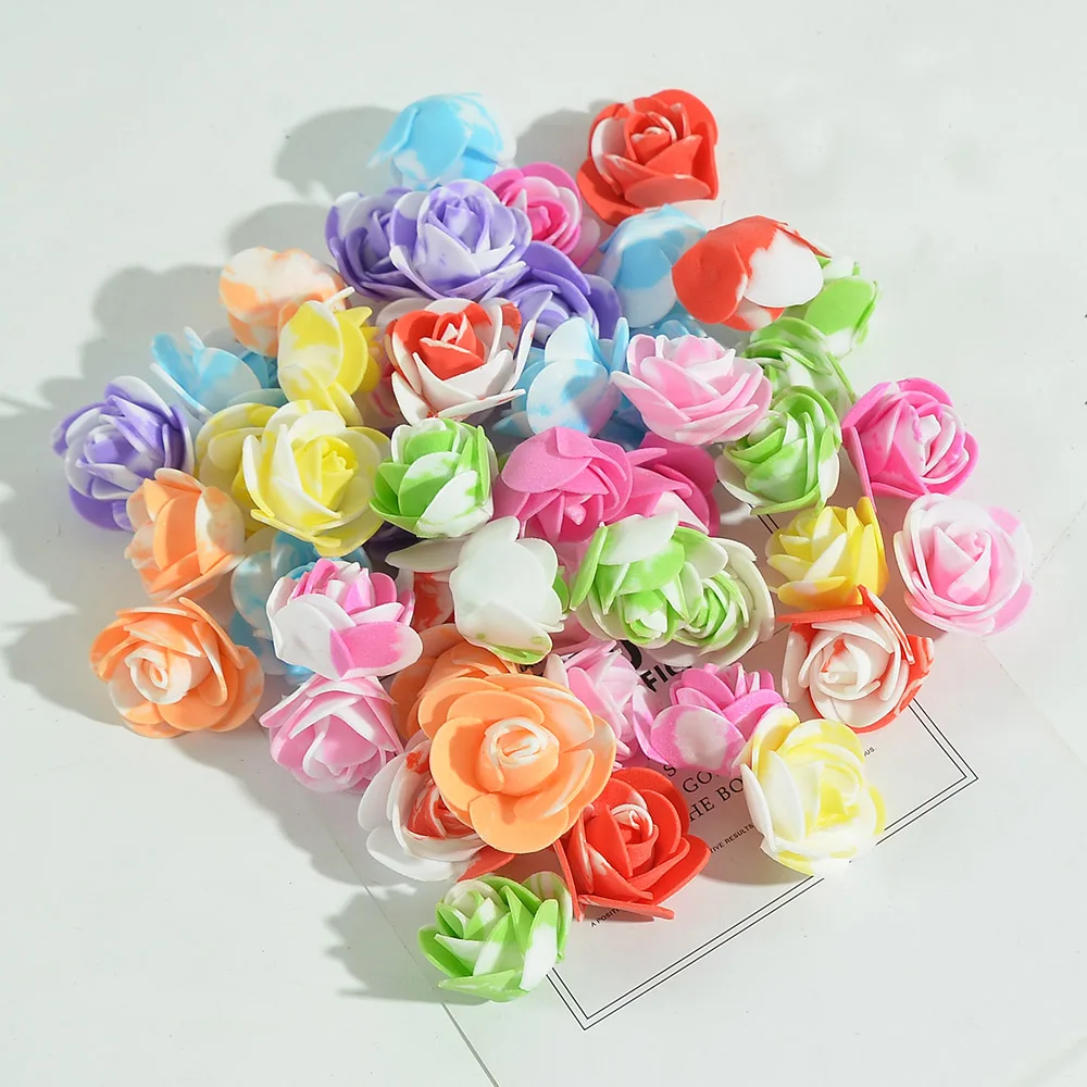 50 / 100 200 шт. искусственные розы из пены 3 см