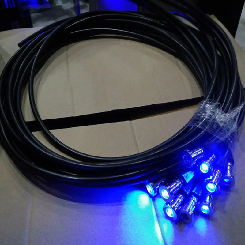 10мX Внутренний диаметр 2мм внешний диаметр 3мм черный ПММА конец свечения пластиковый оптический волоконный кабель с бесплатной доставкой.