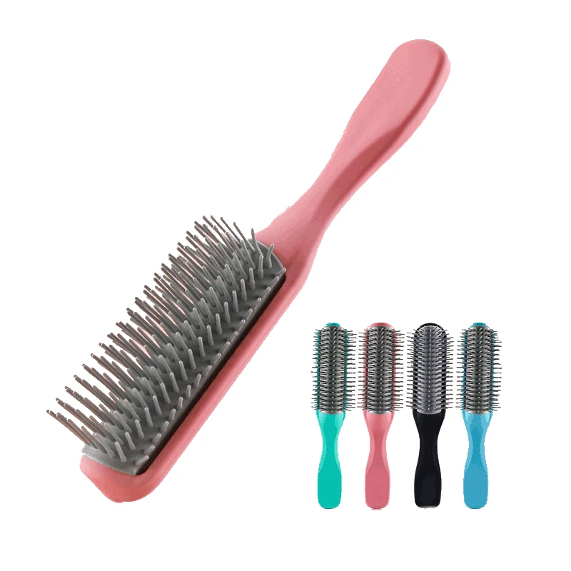 

Массажная расческа для волос, расческа с девятью рядами, расческа для распутывания волос, Женская парикмахерская расческа для ухода за волосами, инструмент для укладки