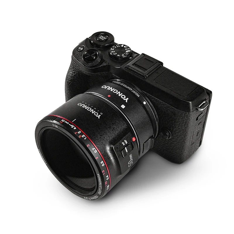 Кольцо-адаптер Yongnuo для объектива с автофокусом камеры M5 M6 M50 M200 Canon EF креплением EOS