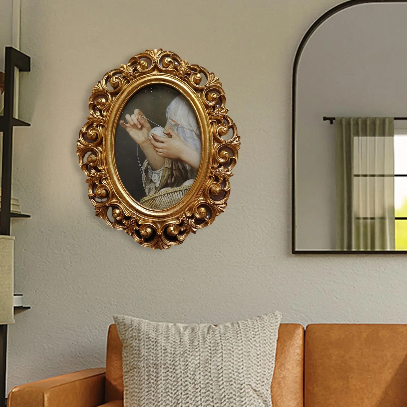 

Золотая фоторамка из смолы, Настенный декор, простой в демонстрации, для множества случаев, элегантный ручная работа, подарок 8,46x10,55 дюйма, р...