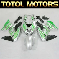 motorcycle fairings kit fit for zx 6r 2000 2001 2002 636 ninja new bodywork set high quality abs injection green sliver