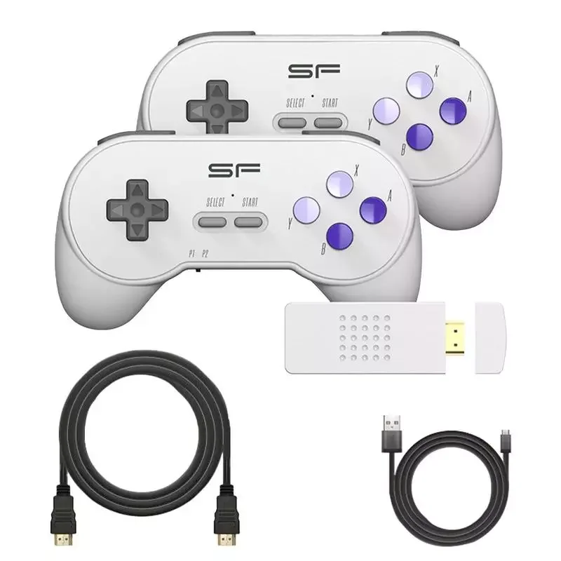 

NEW2023 Mini Video Game Console 4K Double Wireless Controller Game Stick 3000 Games Double Players For Christmas Gift