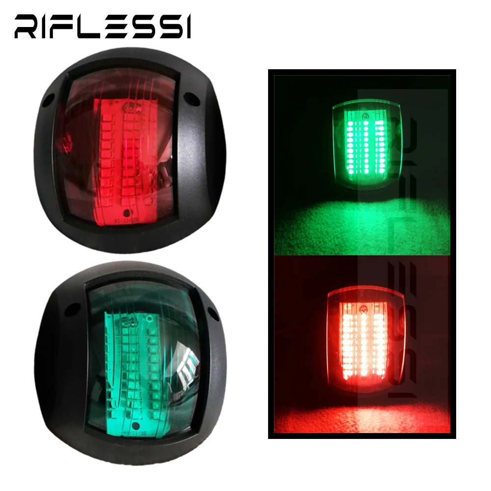 

1 x комплект, светодиодсветильник подсветильник ка для лодки, 12 В, красно-зеленая, фонасветильник для яхты, водонепроницаемый IP66