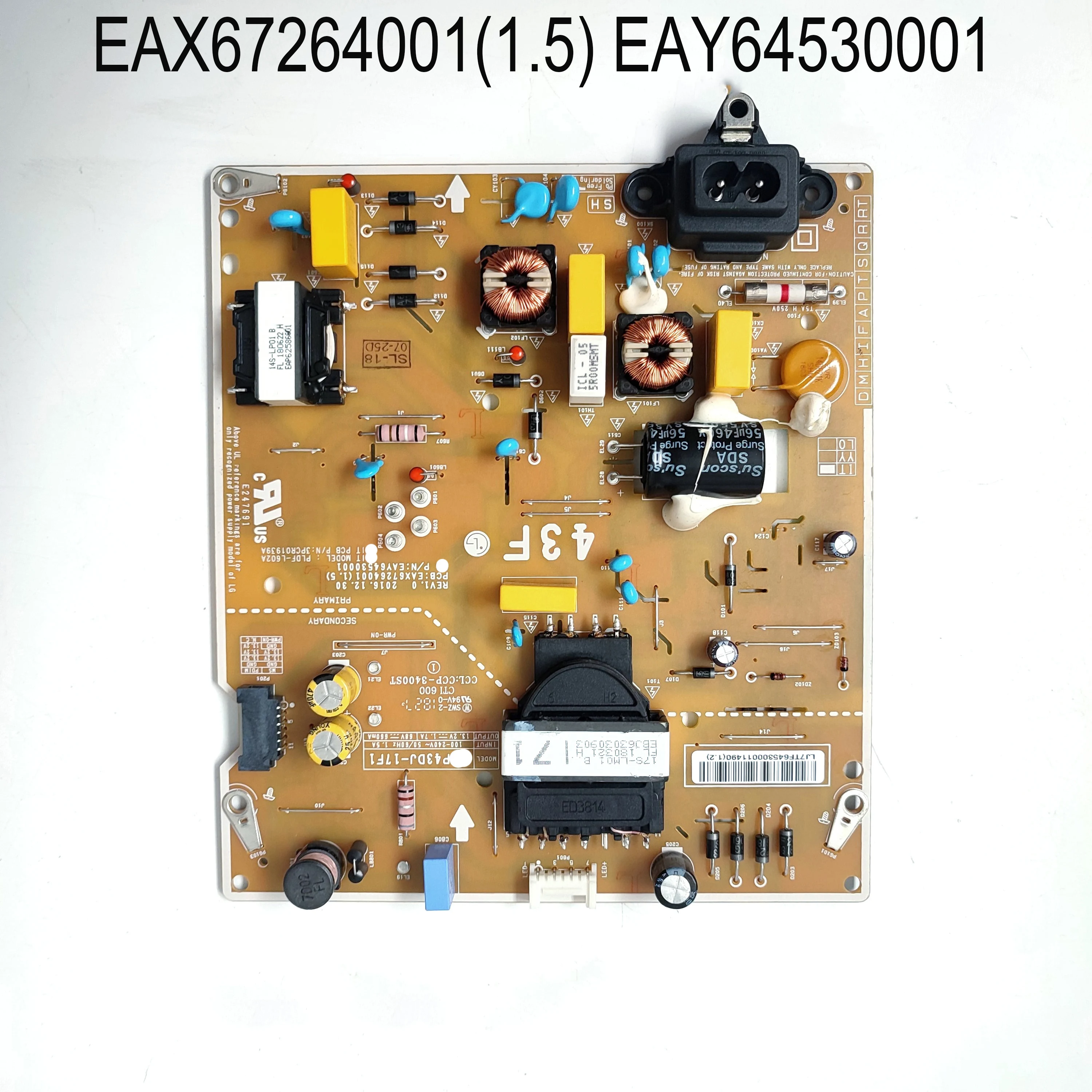 Новая оригинальная плата питания EAX67264001 (1 5) EAY64530001 для 43LM5700PUA 43LM5700DUA 43LJ594V-ZA