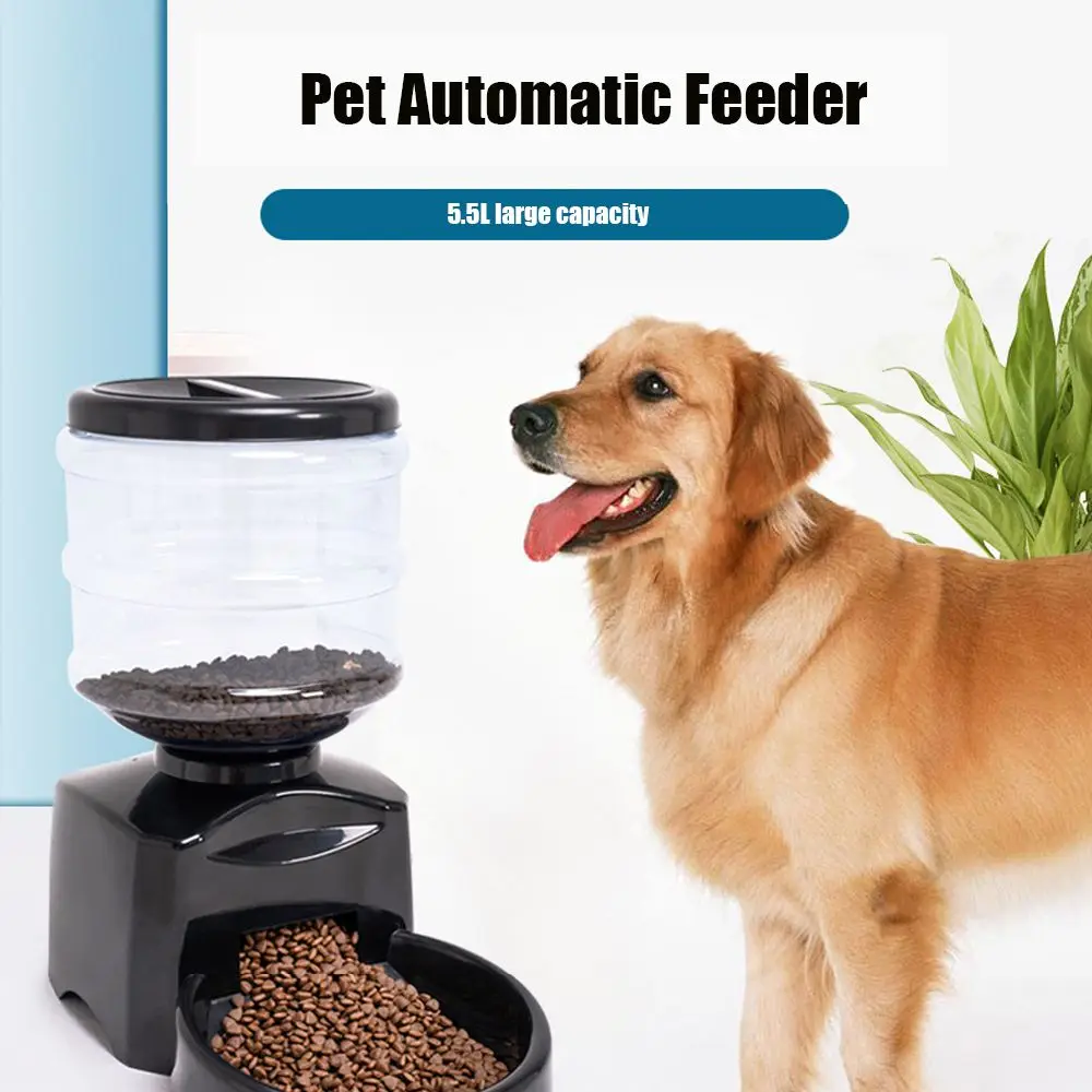 

5.5L Auto Pet Feeder Timing Pet Food Bowl Pets Feeding Plan for Pet Dog Cat