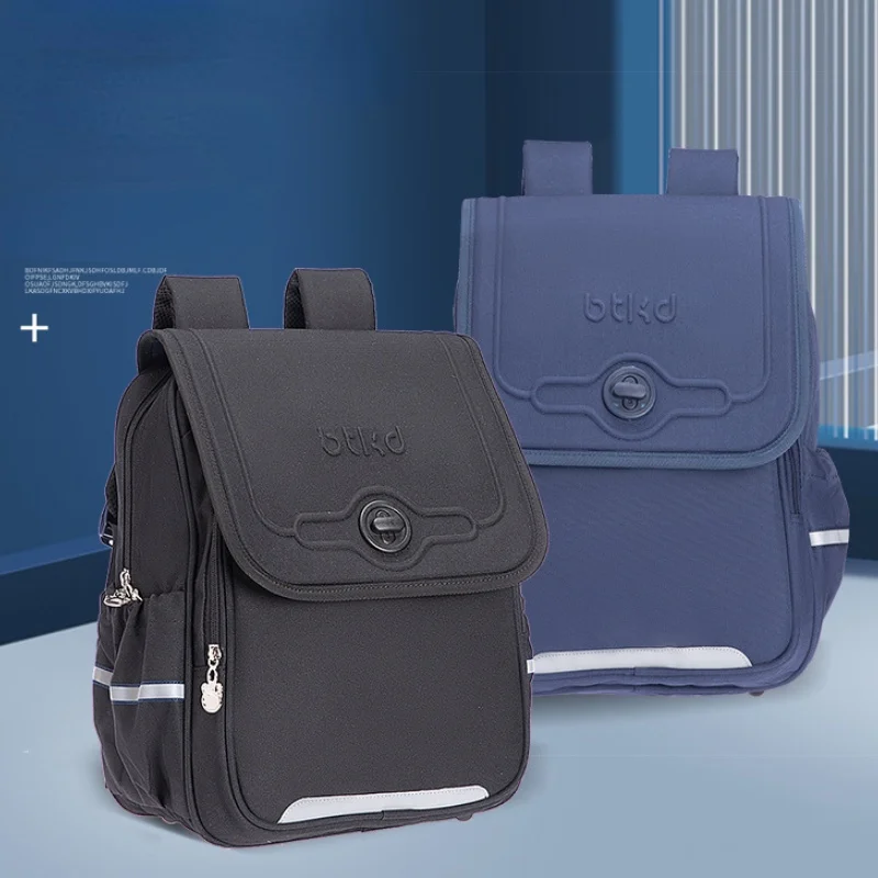 British Style Children Solid Simple Cool Backpacks 2022 New Primary Girl Boy Students Breathable Large Capacity Schoolbags Hot