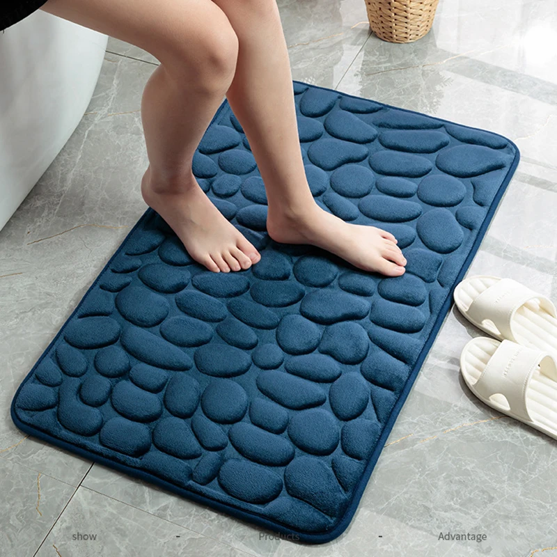 

Toilet Floor Mat Modern Home Decoration Bathroom Absorbent Door Mat Kitchen Non-slip Foot Pad Household Carpet Gray