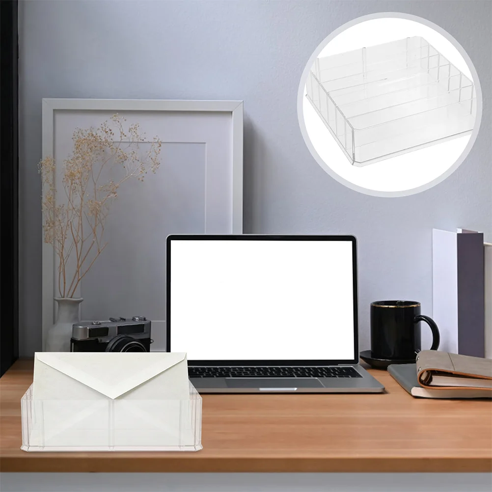 2 шт. коробка для хранения наличных лоток монет акриловый контейнер с несколькими