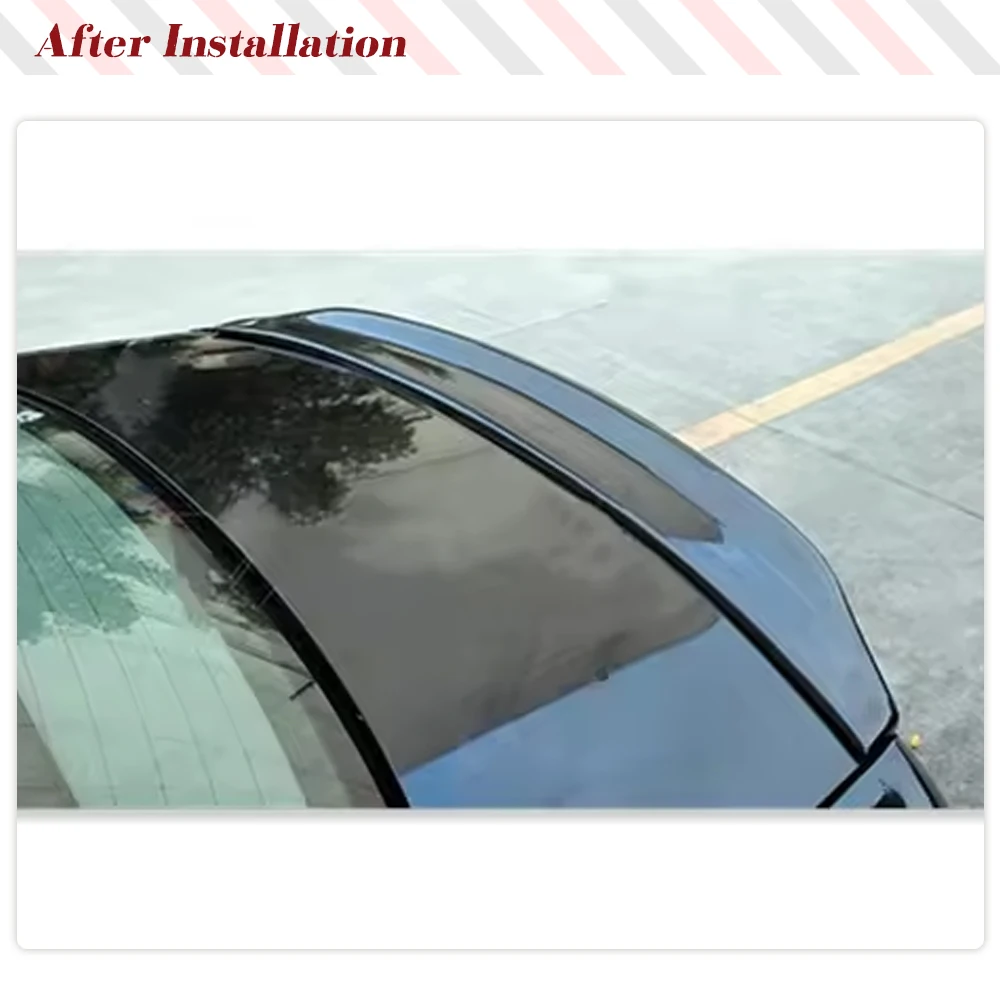 Фото Spoiler samochodowy do bagażnika Audi A6 C8 Base & Sline S6 Sedan 2019-2022 Spoiler z włókna węglowego Spoiler tylnego skrzydła HighKick Lip №3