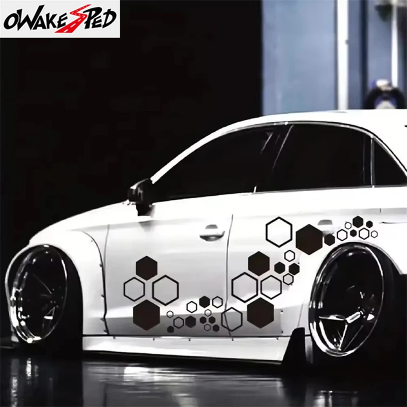 52 шт. сотовые авто виниловые наклейки большие и маленькие комбинированные