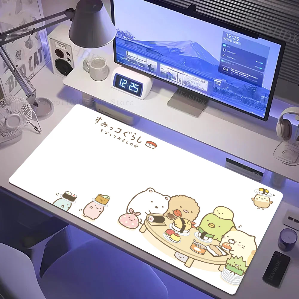 Kawaii S-Sumikko Gurashi Коврик для мыши Нескользящий Подходит офисных компьютеров