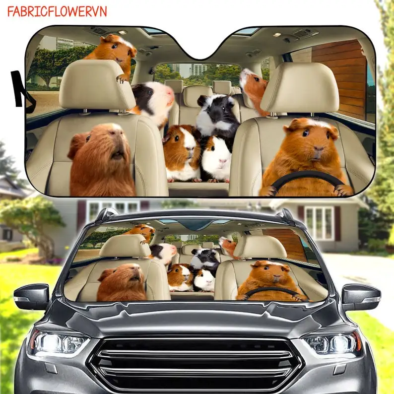 

Автомобильный солнцезащитный козырек морской свиньи, украшение для автомобиля, лобовое стекло морской свиньи, крыса, подарок для влюбленны...