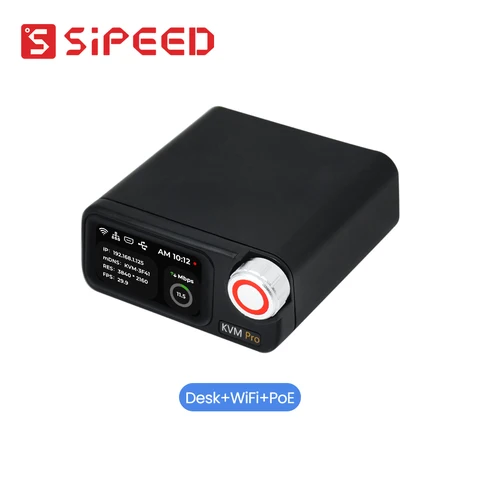 Sipeed NanoKVM-Pro PiKVM 4K IP-KVM GbE WiFi6 PoE Пульт дистанционного управления HomeLab Сервер NAS AI Агент HDMI второй экран светодиодная лента