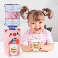 mini water dispenser children gift cute coldwarm water juice milk drinking fountain simulation cartoon pig kitchen kids toy