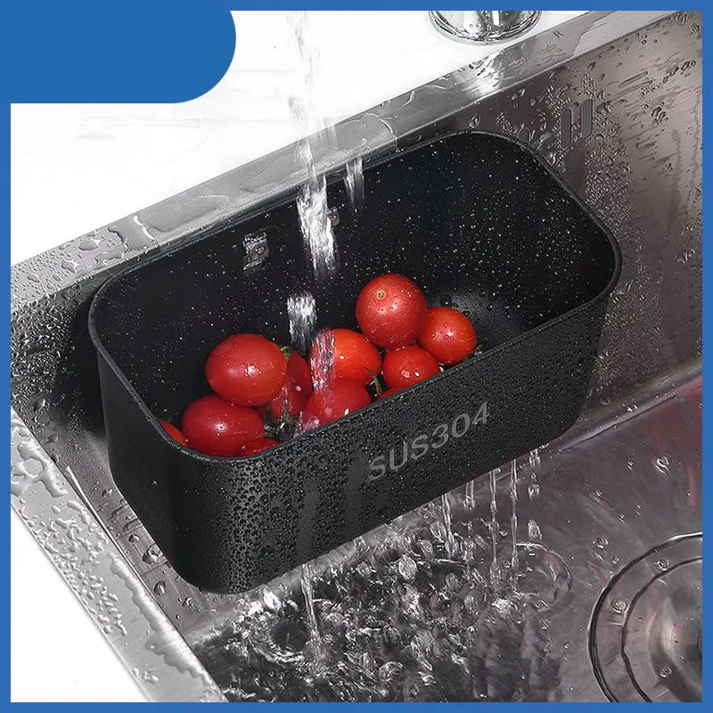 

Multifunctional Corner Sink Drain Rack Shelf Suction Cup Sink Drain Basket Bowl Sponge Holder Kitchen Bathroom Storage Organizer