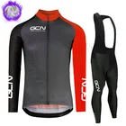 Зимняя флисовая одежда для велоспорта 2022 GCN с длинным рукавом, комплект велосипедной майки, Мужская футболка для горного велосипеда, гоночная одежда, велосипедная майка