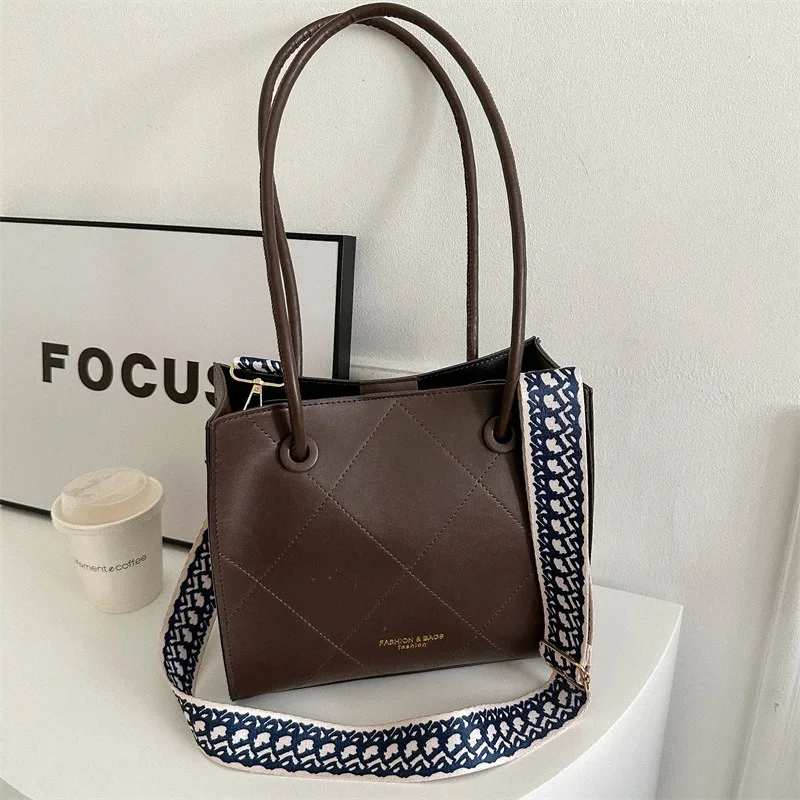 Сумка кросс-боди в западном стиле для женщин простой модный саквояж на плечо с