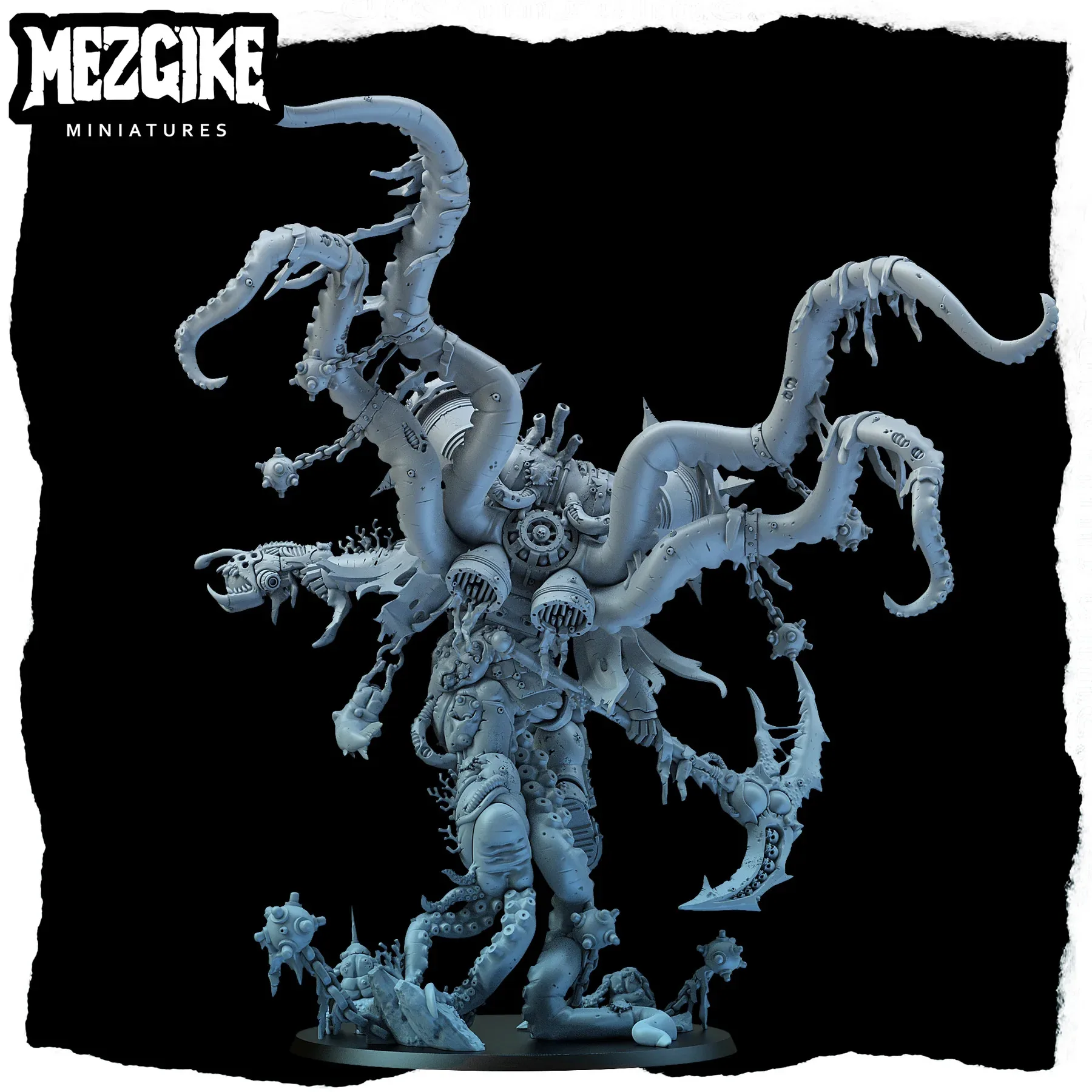 Фото Mthulus, prime lord of the dredge, infested Proxy Figure, Pustulent Fighter, 3D-печатная модель, Action Tabletop Wargame №3